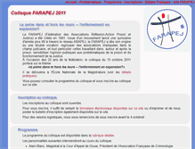 Tablet Screenshot of colloque2011.farapej.fr
