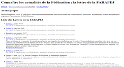Desktop Screenshot of lettre.farapej.fr