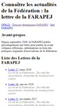 Mobile Screenshot of lettre.farapej.fr